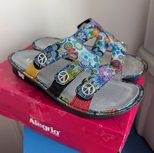 Alegria Venice Hippie Chic Dottie  Women Sandals Sz 38 US 7.5.8NIB